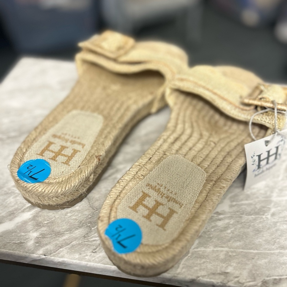 NWT Anthropologie Haute Hippie Woven Buckle Slides - Picture 5 of 8